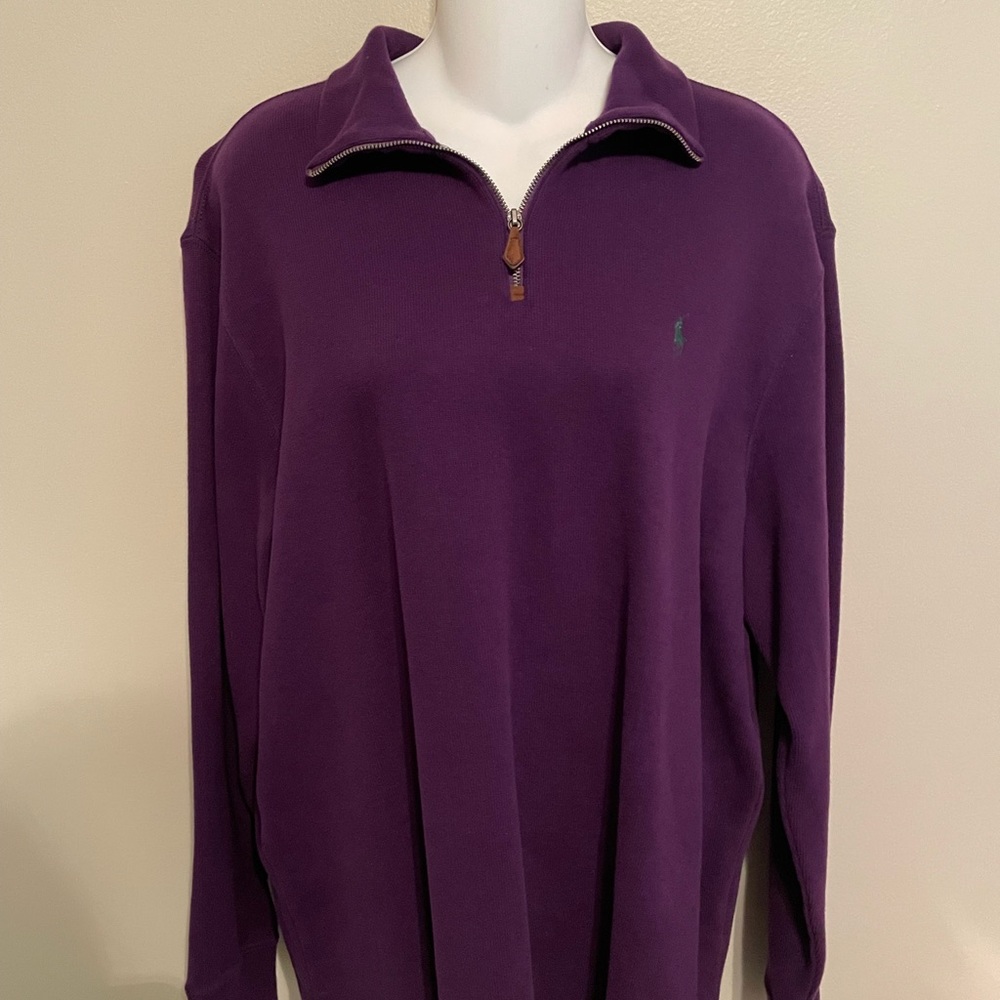 Vintage Purple Ralph Lauren quarter zip pullover
